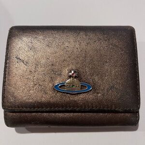 Authentic Vivienne Westwood Metallic Brown wallet